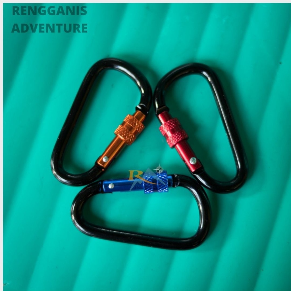 CARABINER BESAR DHAULAGIRI 765 GANTUNGAN KUNCI CARABINNER ULIR OUTDOOR HIKING