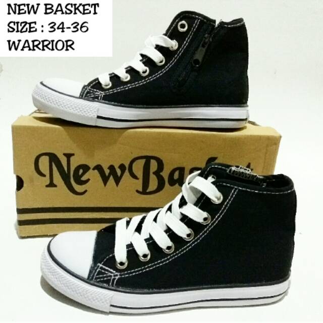 Sepatu sekolah unisex tanggung new basket murah dan terbaru size 34-36