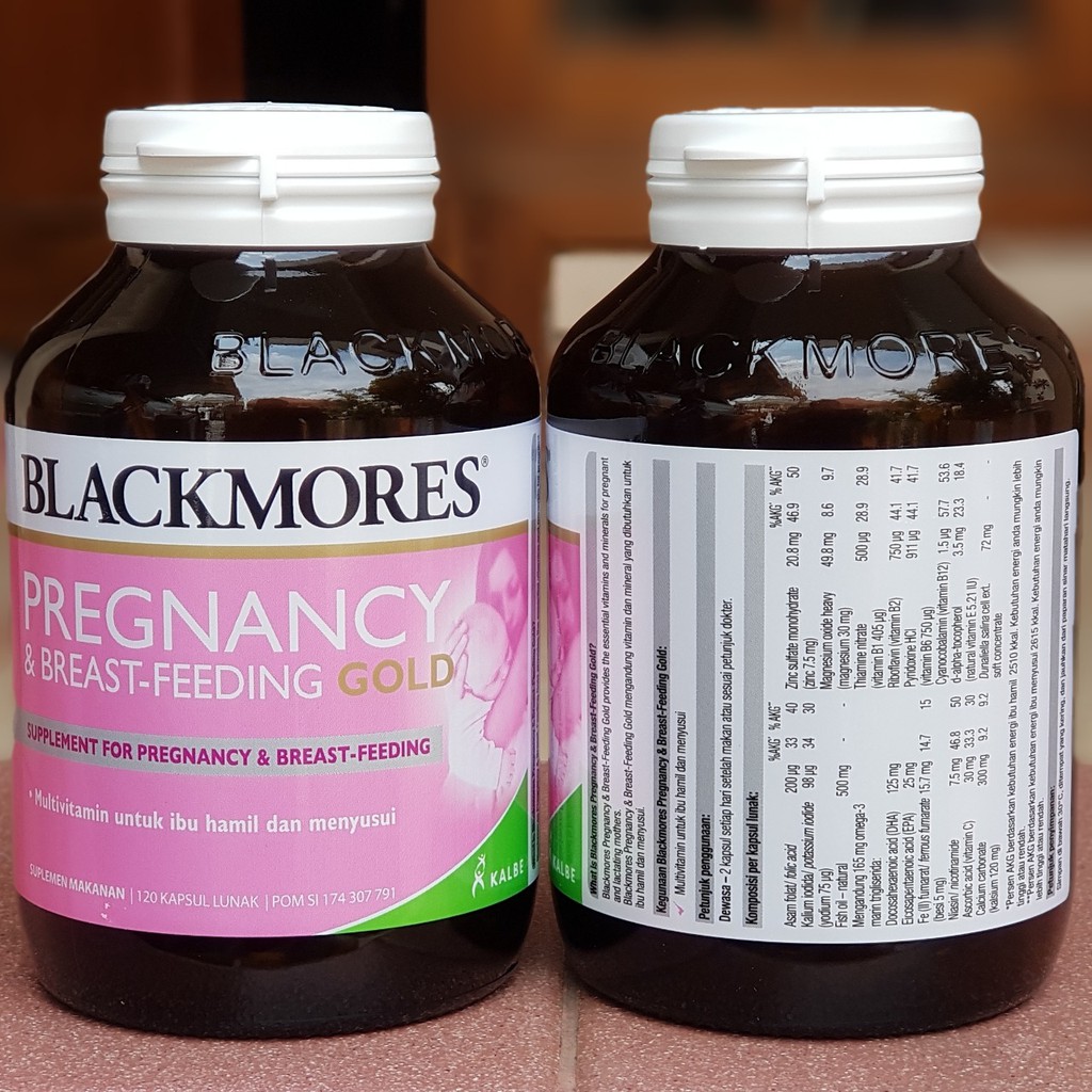 BLACKMORES PREGNANCY 60 TABLET 120 KAPSUL 180 PCS AUSTRALIA KALBE BPOM ...