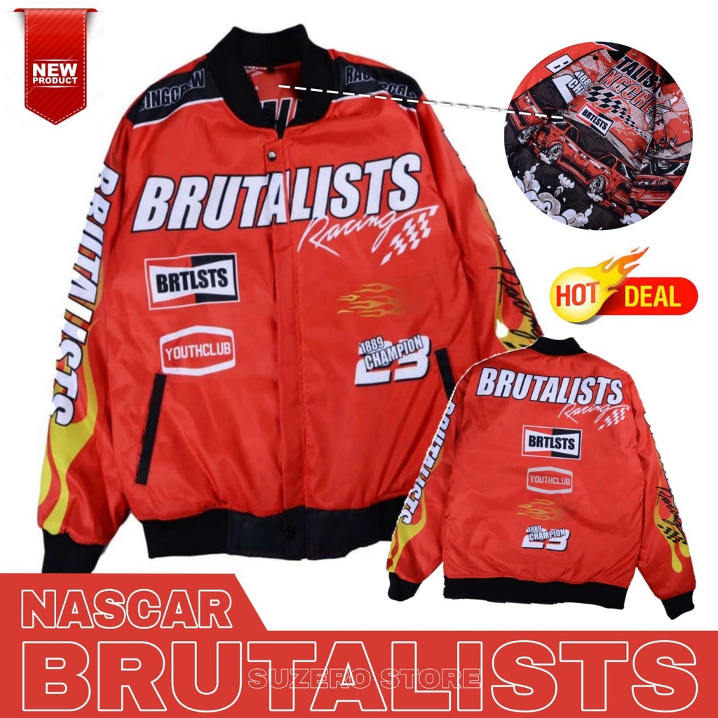 Jaket Nascar Sunmori pria brutalists / jaket nascar original pria/ jaket nascar full bordir/ jaket n