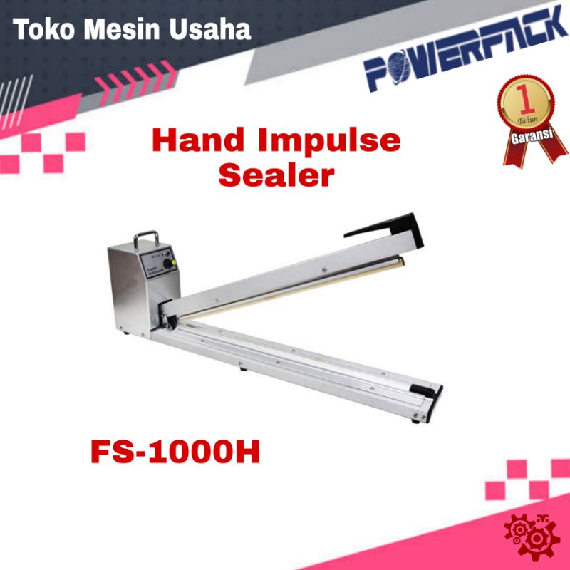 MESIN HAND IMPULSE SEALER SEGEL PLASTIK FS-1000H POWERPACK / HAND IMPULSE SEALER MANUAL