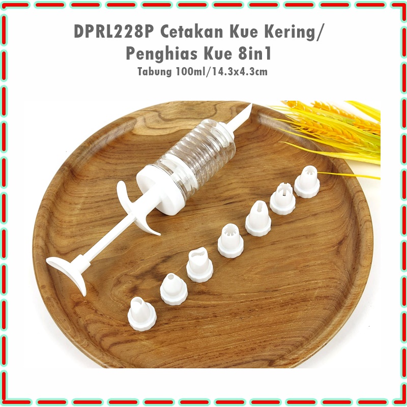 DPRL228P Cetakan Kue Kering/Alat Penghias Kue 8in1