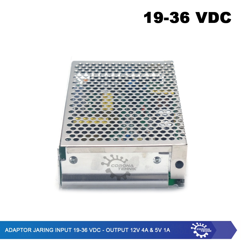 SD-50B-12 - Adaptor Jaring Input 19-36 VDC - Output 12V 4A &amp; 5V 1A