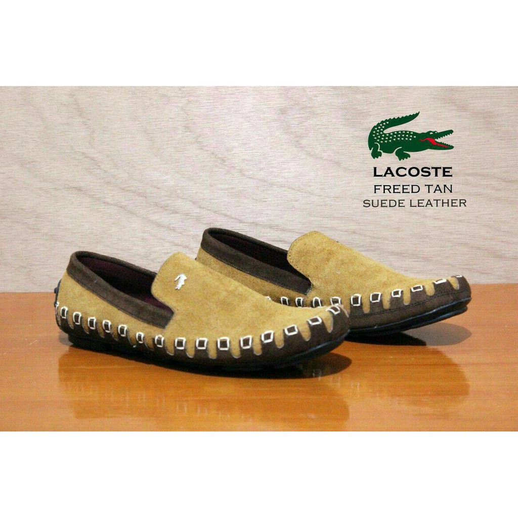 SEPATU CASUAL PRIA LACOSTE SLIP ON RAJUT 4 VARIAN WARNA FREE KAOS KAKI PALING LARIS