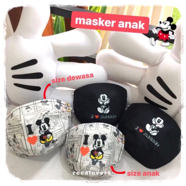 MASKER KAIN MOTIF 4PLY (kode D)- ANAK