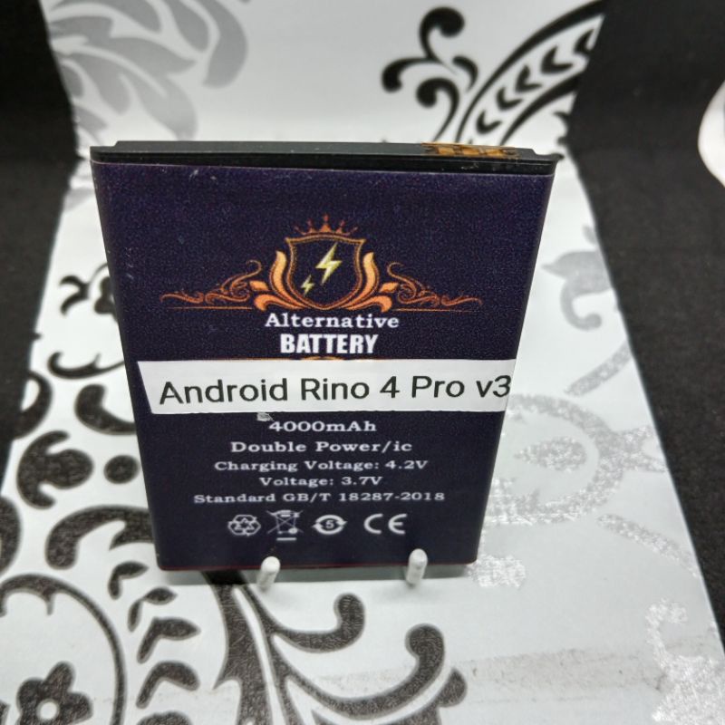 Batrai Android Rino 4 Pro versi 3 Batre Alternatif P 8,6 L5,9 Baterai Persamaan Battery