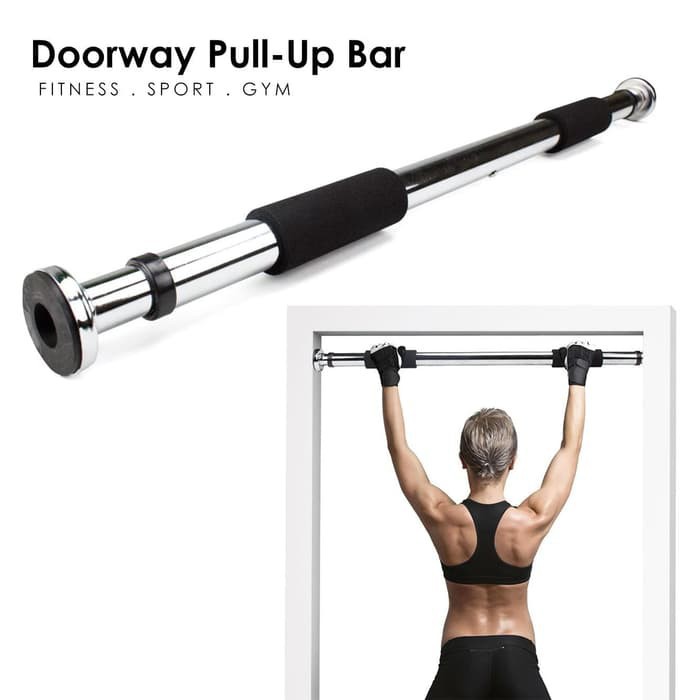 TaffSPORT Tiang Latihan Pull Up Pintu Solid Grip 62-100cm - HW139501