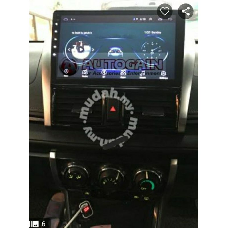 Head unit Android 10.1 inch vios gen 3 thn 2014 up / yaris 2013 up