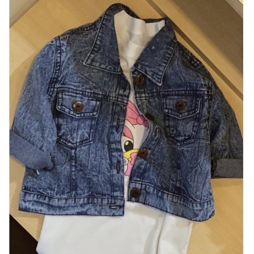 [PRODUK 08CPK] Jaket Jeans Anak Perempuan 1 - 6 tahun / Jaket Levis Anak Cewek 8SV