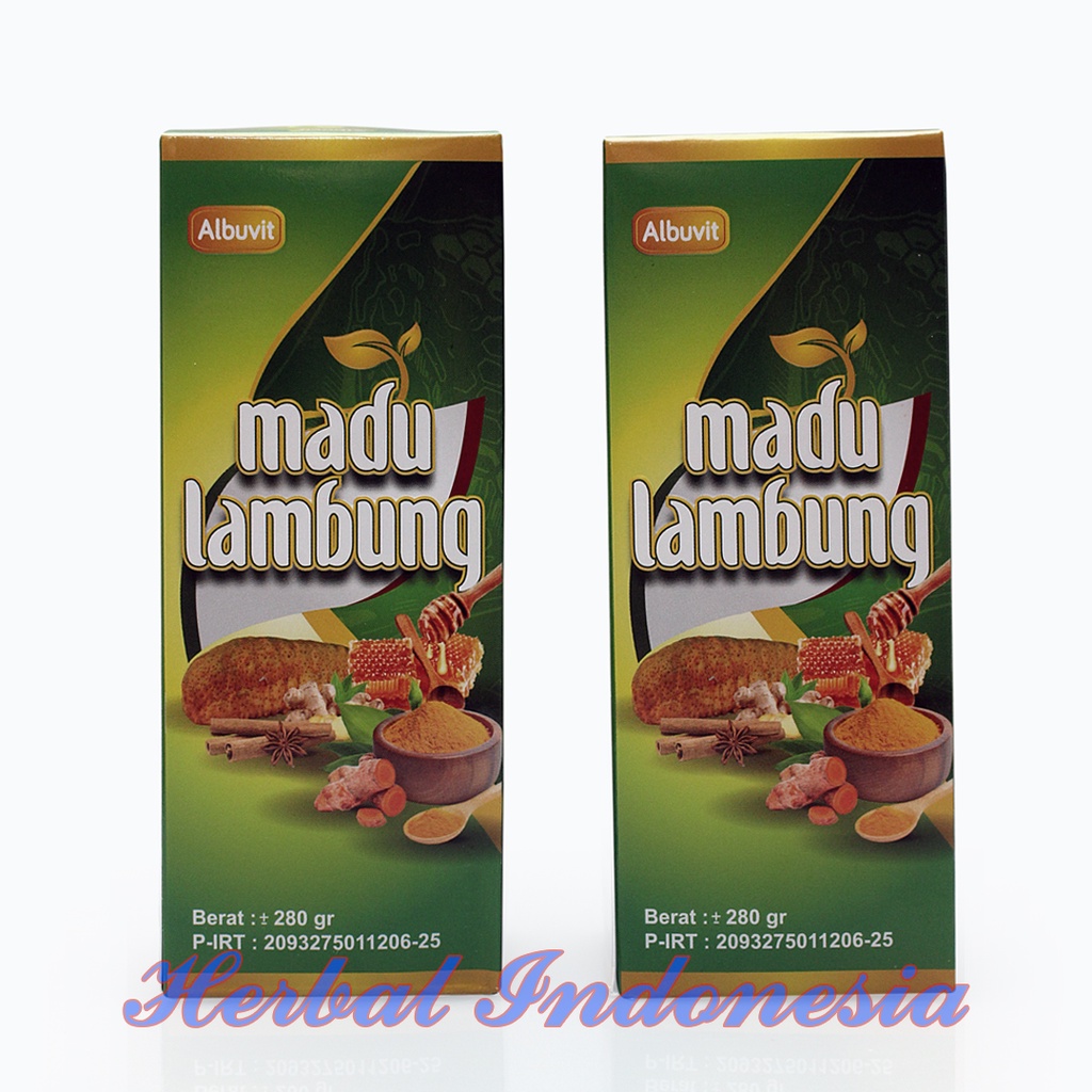 Madu Lambung ALBUVIT 280gr | Madu Lambung Herbal Maag Lambung Gerd | Gangguan Pencernaan