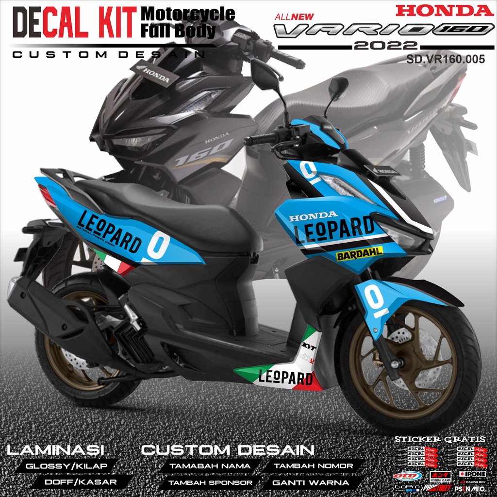 Decal VARIO 160 NEW 2022 - Dekal Stiker Striping Fullbody Fullblock List HONDA VARIO 160 NEW 2022 Cu