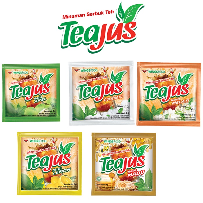 

Tea jus Renceng @10 pcs semua rasa / Tea Jus Dengan Gula Batu Sachet 8gr teajus variant lainnya