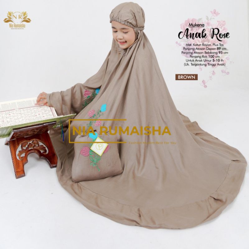 mukena anak rose by nia rumaisha solo