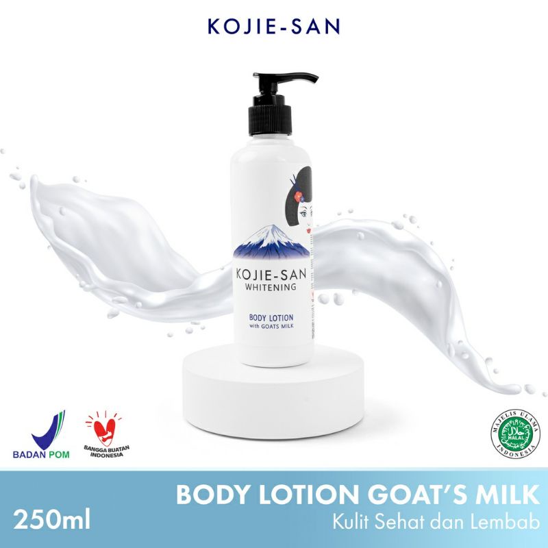 KOJIE SAN BODY LOTION GOAT MILK/KOJIC/GLOW 250ML [𝗕𝗣𝗢𝗠]