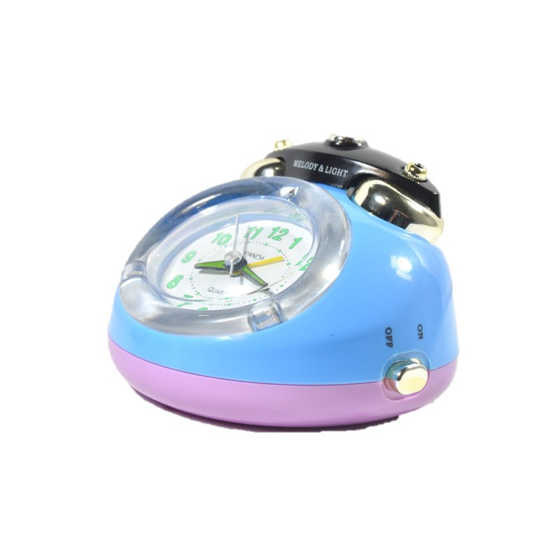 Jam Weker Beker Vintage Jam Meja Alarm Clock Melody Bell Classic Dual Mode Free Baterai