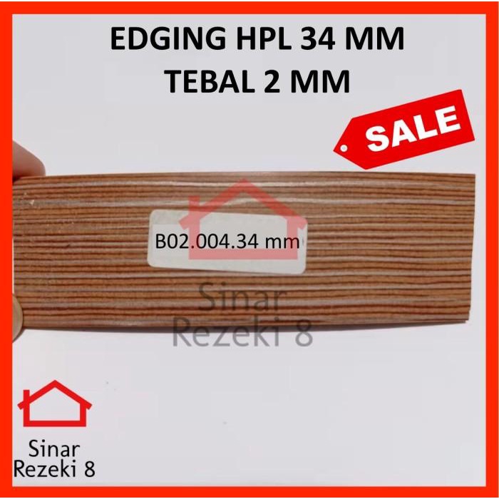 

Edging HPL B02 004 34 mm x 2 mm / Coklat Serat Urat Kayu Wood taco PVC Kualitas Terjamin