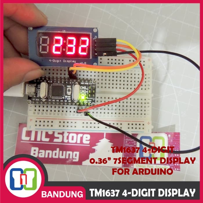 TM1637 DISPLAY MODULE FOR ARDUINO 7 SEGMENT 0.36INCH CLOCK RED 7