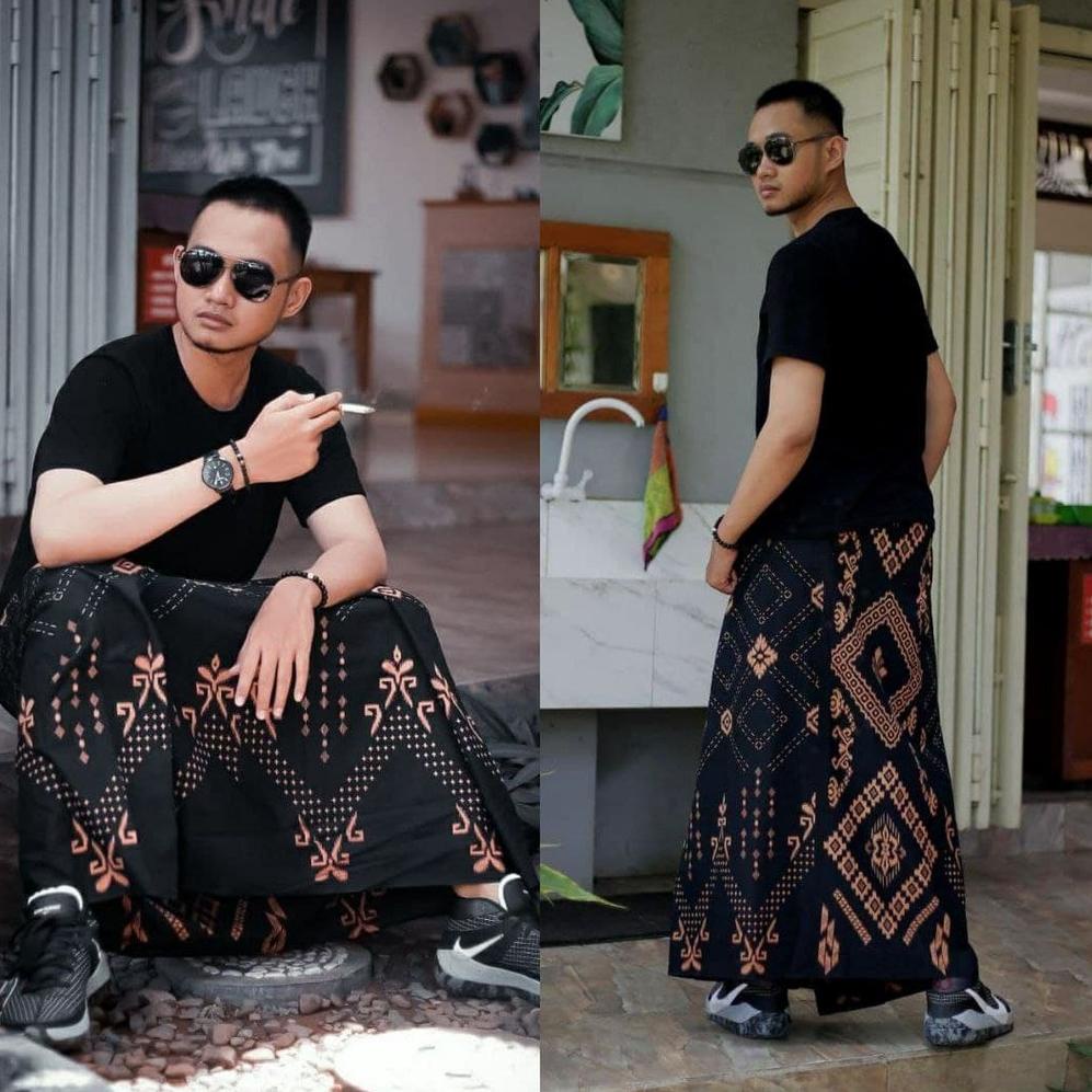 [KODE LDQNE] Sarung batik pria dewasa pekalongan motif wayang tulis gunungan kain katun halus adem w