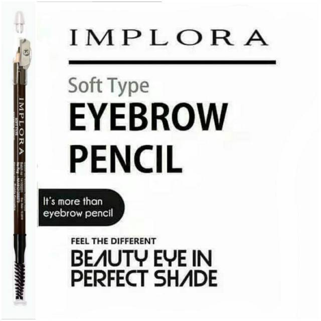 PENCIL ALIS IMPLORA GREY BROWN SIKAT SERUT (ecer)