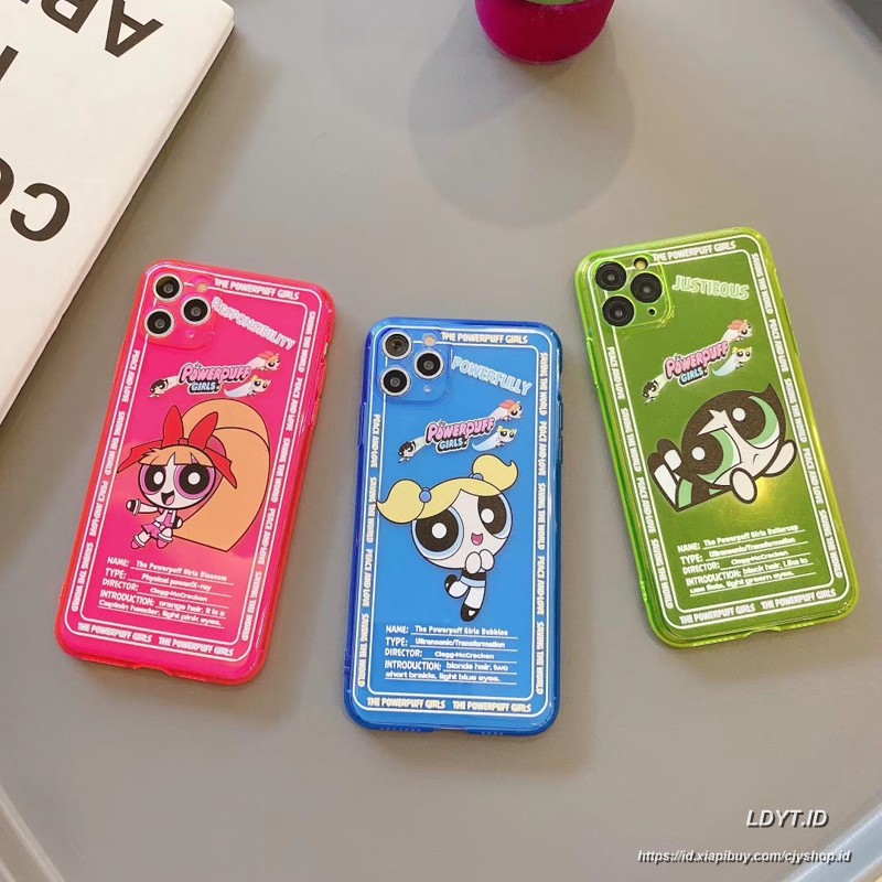 ins cartoon fluorescence The Powerpuff Girls Case For