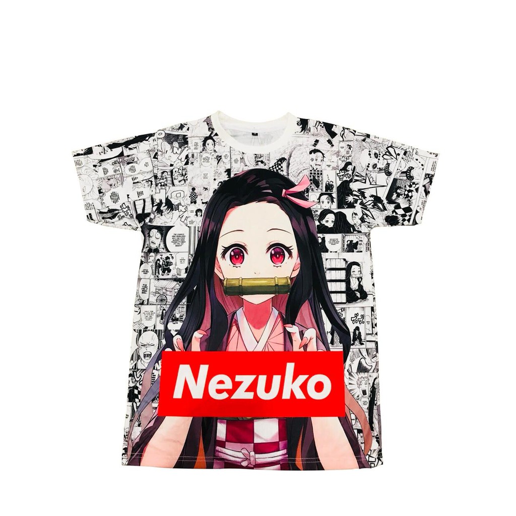 Tshirt Nezuko Kamado Fullprint Anime Demon Slayer