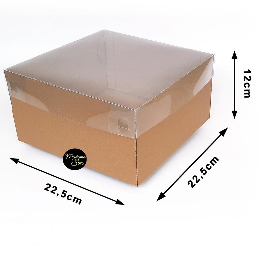 

경 BOX MIKA - DUS KUE - KOTAK - KARDUS 22 x 22 x 12 CM ISI 10 PCS