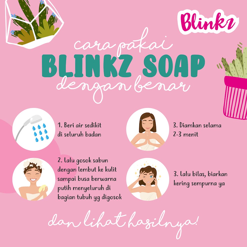 [Agen Resmi] Blinkz Soap BPOM - Sabun Pencerah Wajah dan Badan - FREE GIFT