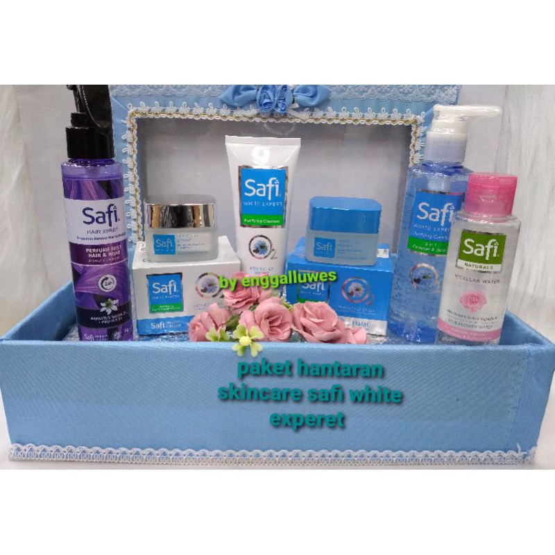 PAKET SESERAHAN SKINCARE SAFI WHITE FREE MISELLAR WATER