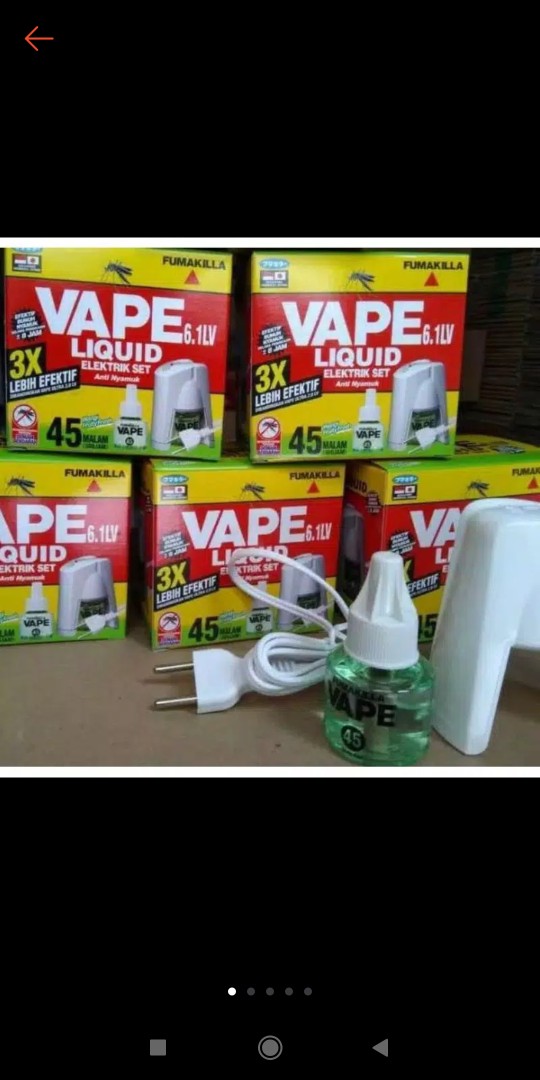Fumakilla Obat Anti Nyamuk Vape Elektrik 45 Malam+liquid Alat Gratis Fruty Fresh