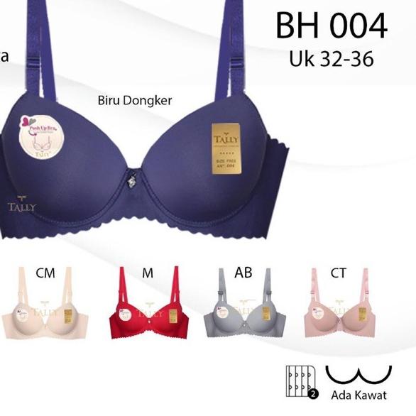 ☁ BH Cup B 004 Push Up Bra Kawat Seamless Busa Super Tebal BH Pembesar Payudara ♪