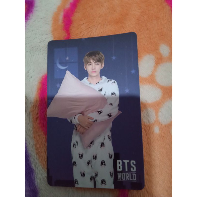 PC photocard official taehyung v bts world