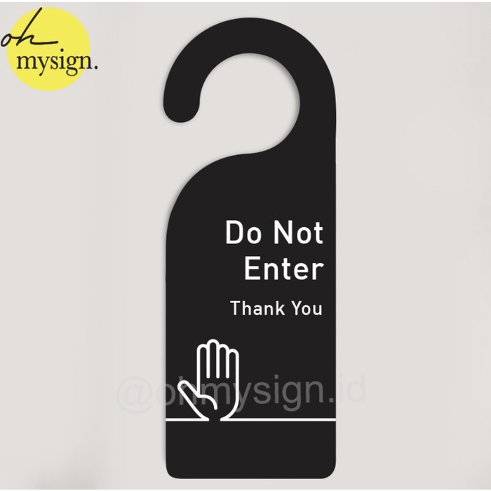 

Promo DOOR SIGN DO NOT ENTER MODERN | ACRYLIC SIGNAGE PRINTED AKRILIK