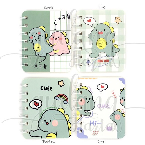 

Notebook A7 Spiral Couple Dino Buku Tulis Mini Dinosaurus Lucu GH 308505
