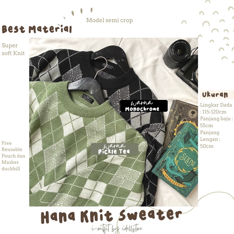 Hana Knit Sweater by Idellstore • Sweater Rajut Premium