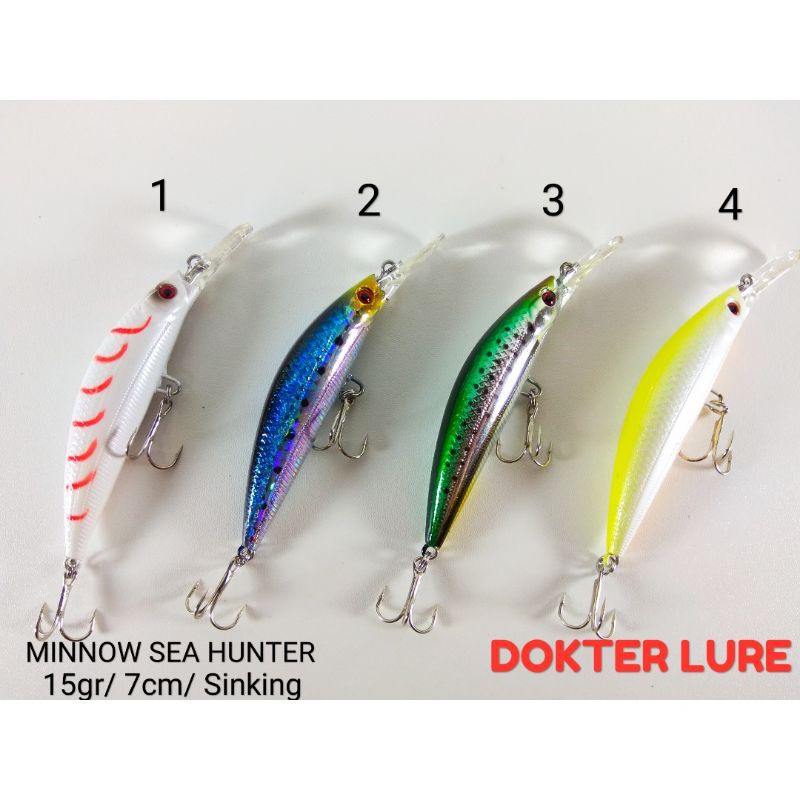 LURE Minnow SEA HUNTER 15gr 7cm Sinking Longcast