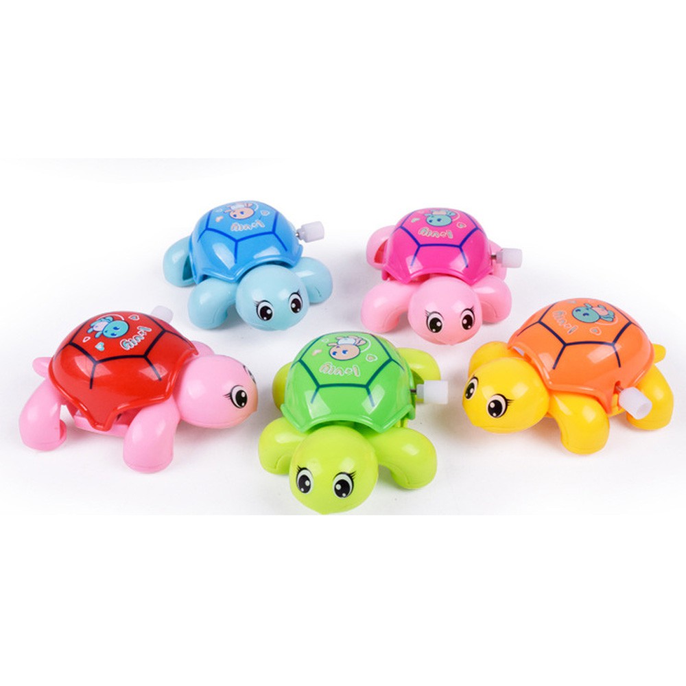 Clockwork Lucu Bath Toy Kartun Kura Kura Clockwork Mobil Mainan