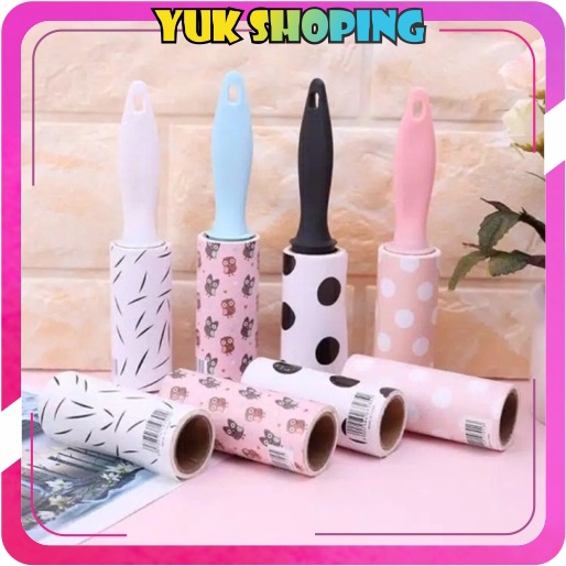 ✧YUKSHOPING✧ Sticky Roll Pembersih Bulu Kucing Anjing Di Baju Penghilang Sisir Kecil Rontok Sikat Ro