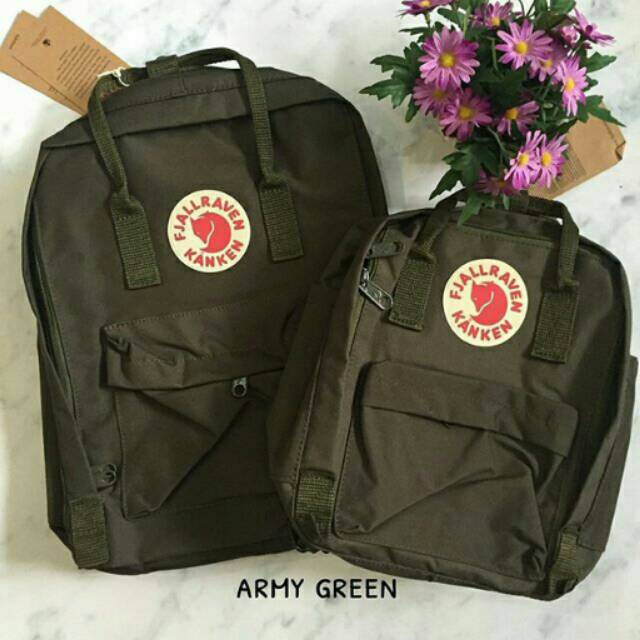 kanken army green