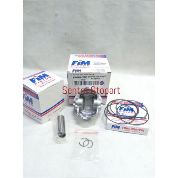 Piston seher kit vixion mx King oversize 200 fim