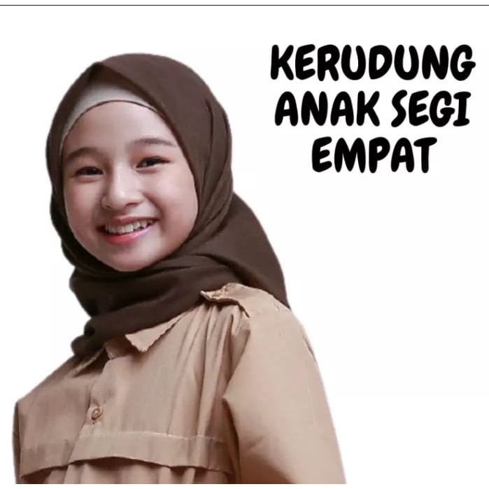 JILBAB  SEGI EMPAT ANAK PEREMPUAN/ANAK SEKOLAHAN ANAK REMAJA