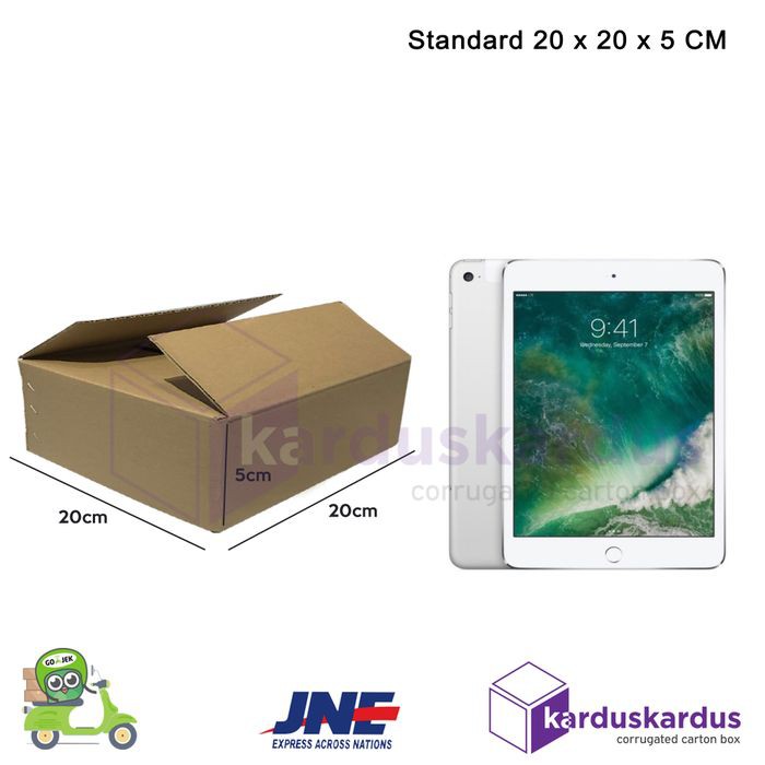 

KARDUS | BOX | KARTON PACKING ( 20 x 20 x 5 ) POLOS BARU