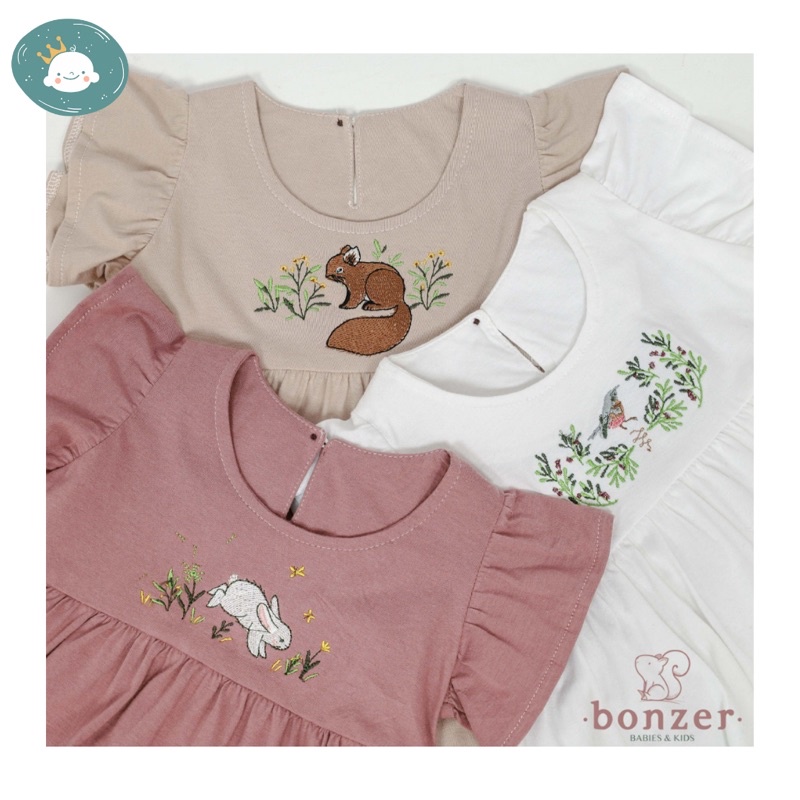 Nuswantoro - Alia Dress / Bonzer Baby / Dress main anak / Dress anak perempuan / Baju rumah anak / D