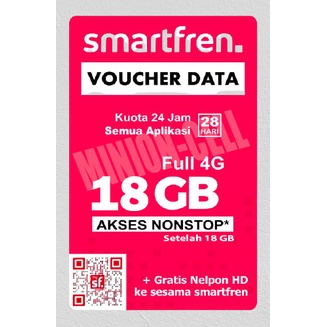 Voucher Smartfren 18GB FULL NONSTOP