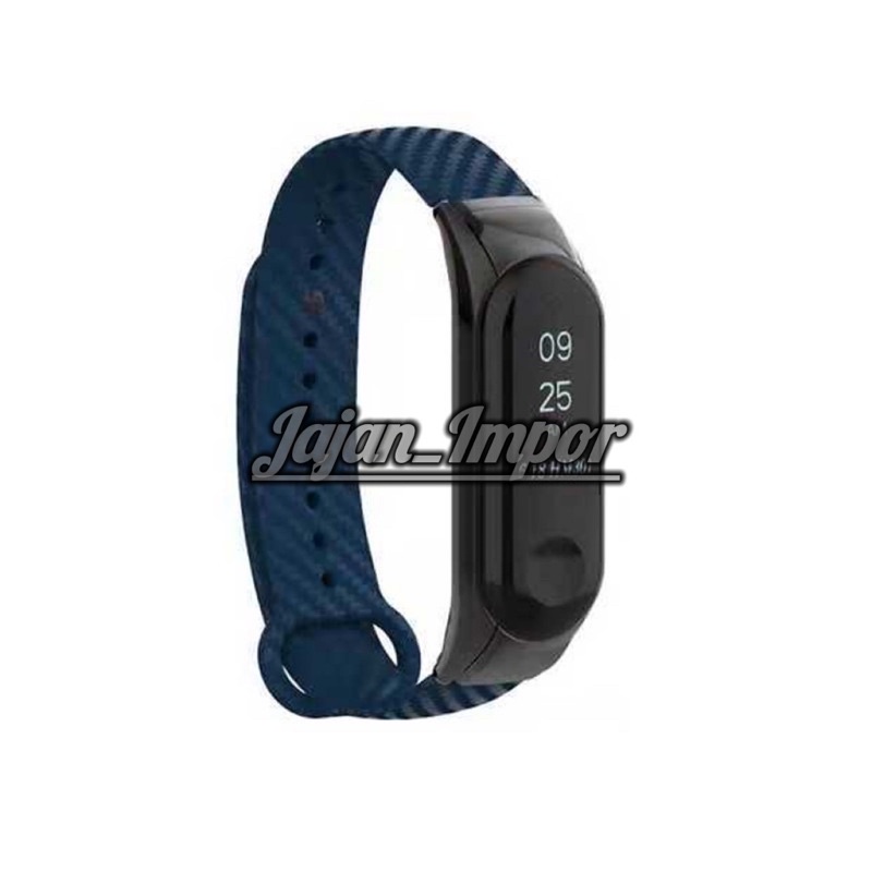 Strap Xiaomi Mi Band miband  3 4 5 6 Replacement Metal Frame Carbon Fiber Strap Wristband