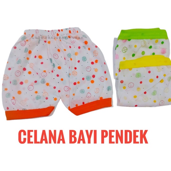 1 LUSIN celana bayi DOTS pendek