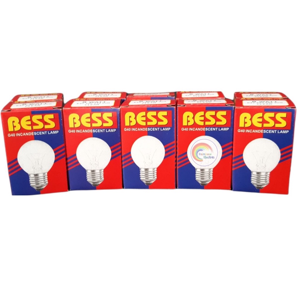 Paket 10 Pcs Bess Lampu Pijar 5 Watt G40 - Cahaya Kuning