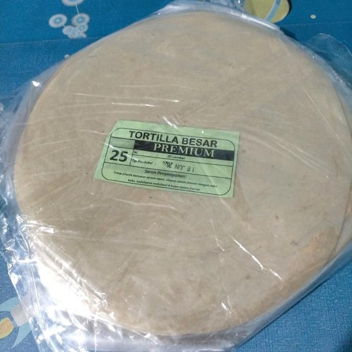 

Tortilla Premium 25cm / Tortilla manis 25cm (isi 20 pcs) TERLARIS TERPERCAYA ORIGINAL