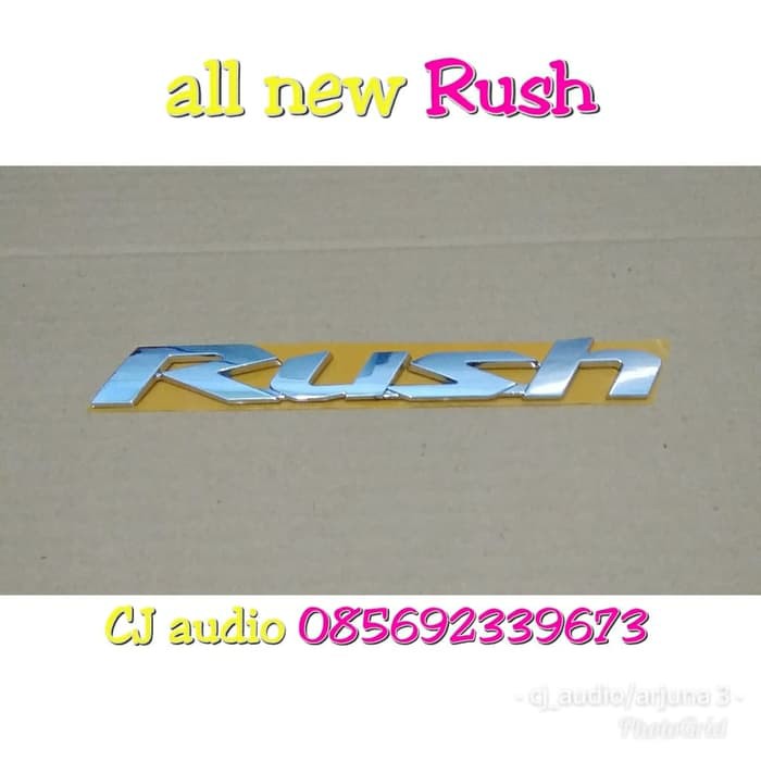 Emblem logo tulisan Rush 2018 2019