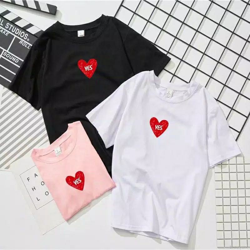 fourfashion kaos YES LOVE (LD 90, P 55) LB