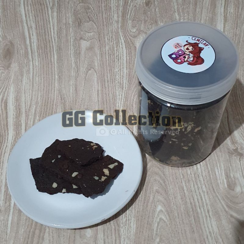 GG Cookies - Brownies Thin Crispy Crisp 250gr - Kue Kering Brownies Tipis Cemilan